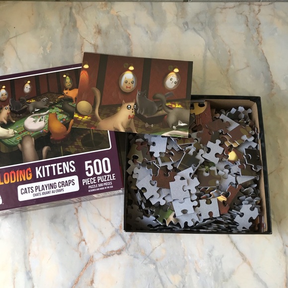 Exploding Kittens 500 Piece Puzzle Bundle of 4 - Picture 16 of 16